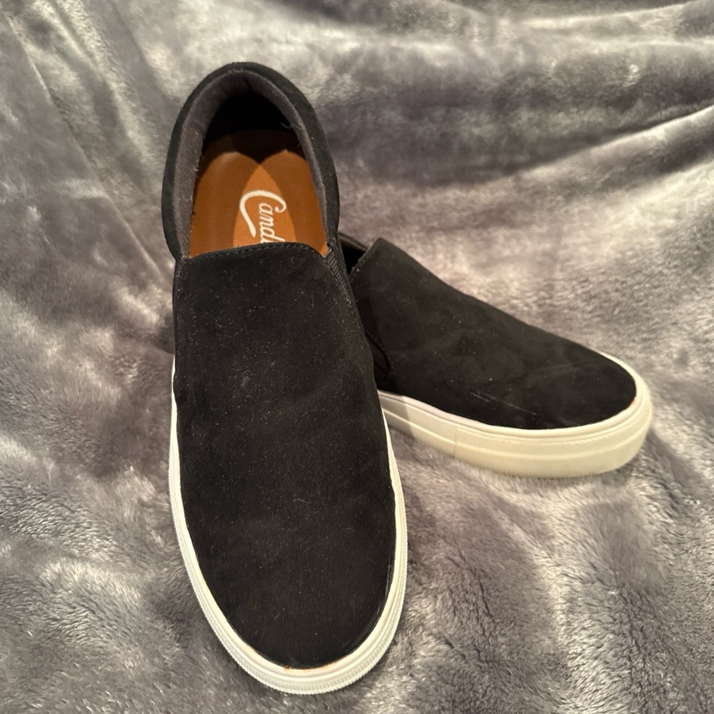 Candies Black Suede Size 9.5